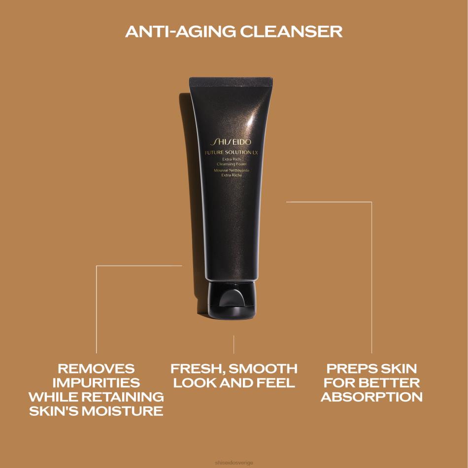 extra rikt rengöringsskum VL6V38 Shiseido hudvård